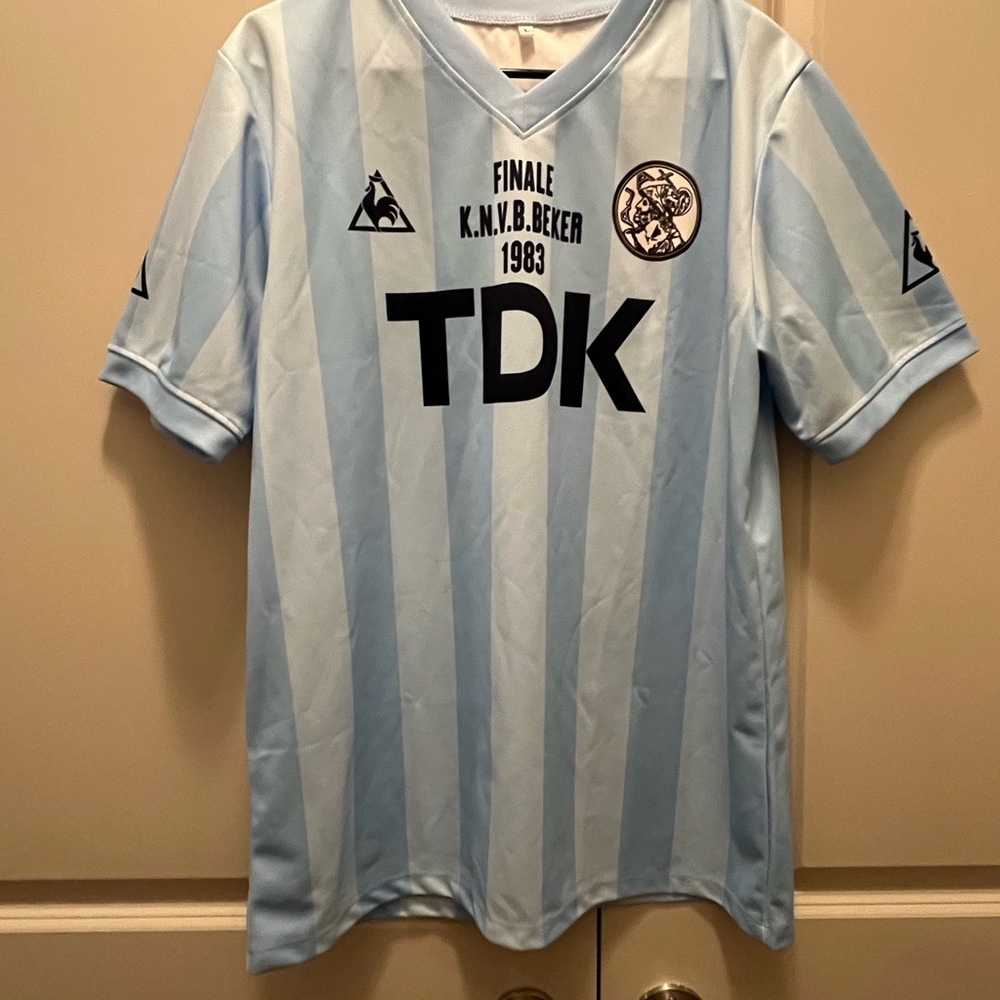 Large Light Blue TDK Soccer Jersey